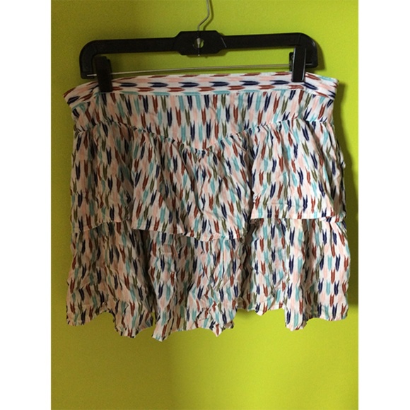 Bethany Mota Ruffled Tiered Skater Skirt Sz XL - Picture 2 of 8